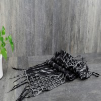 Black Net Pari Felt Scarf